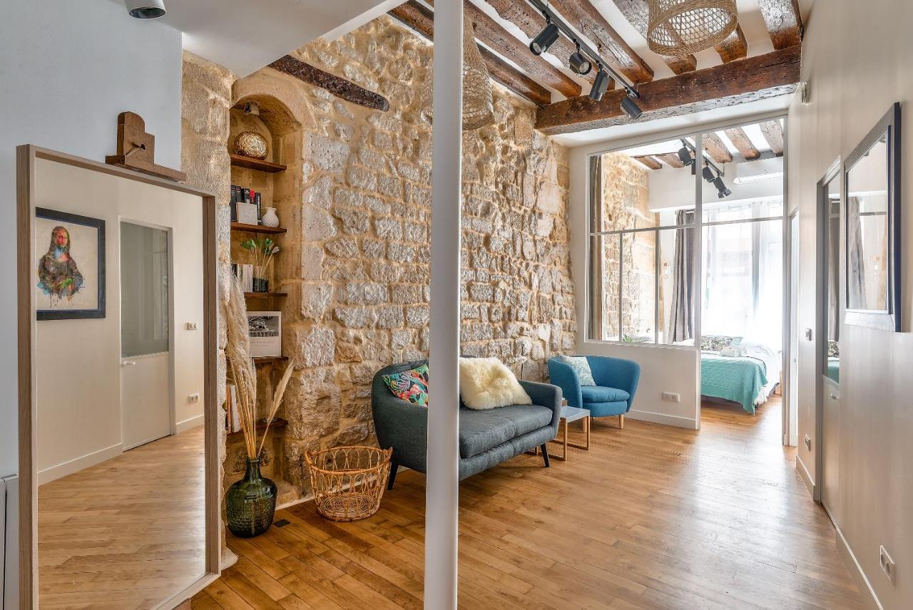 New Stunning 4 Bdrs Apt, With Ac - Le Marais Париж Екстериор снимка